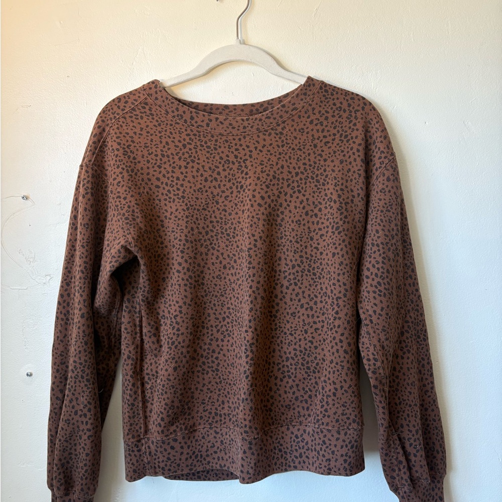 Abercrombie & Fitch Brown leopard print Sweater